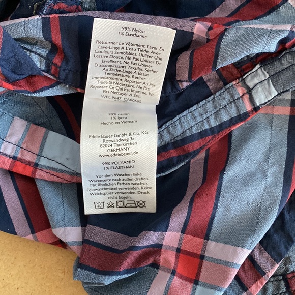 Eddie Bauer Women’s Plaid Hoodie. Large. - Picture 6 of 7